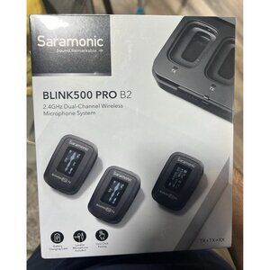 New Saramonic Blink500 Pro B2 Dual-Channel Stereo Wireless Microphone. TX+TX+RX